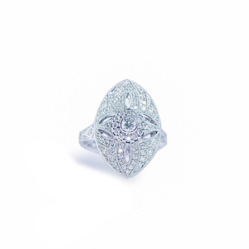1 18k white diamond ring St Germain Jewellers